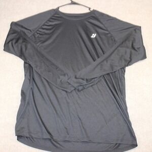 Baleaf Mens XL Black Long Sleeve Performance Training Shirt Activewear Top